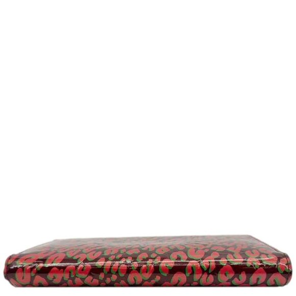 Louis Vuitton Stephan Sprouse Leopard Print Vernis Wallet Maroon - Picture 4 of 11